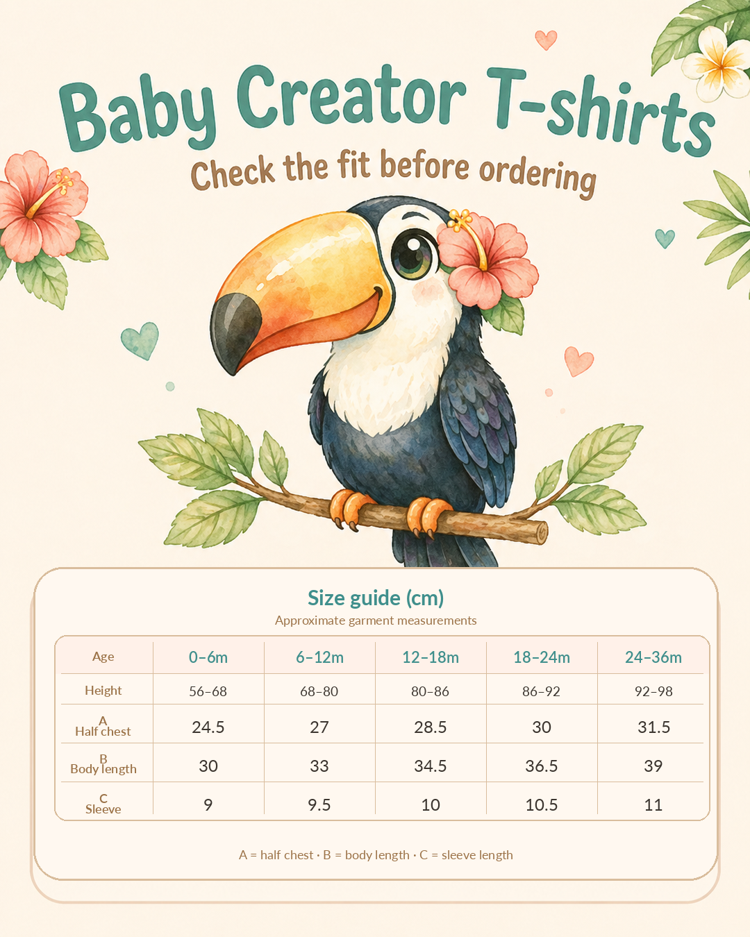 Mama's Crab Baby T-Shirt - Organic Cotton - Tropical Hawaiian Design