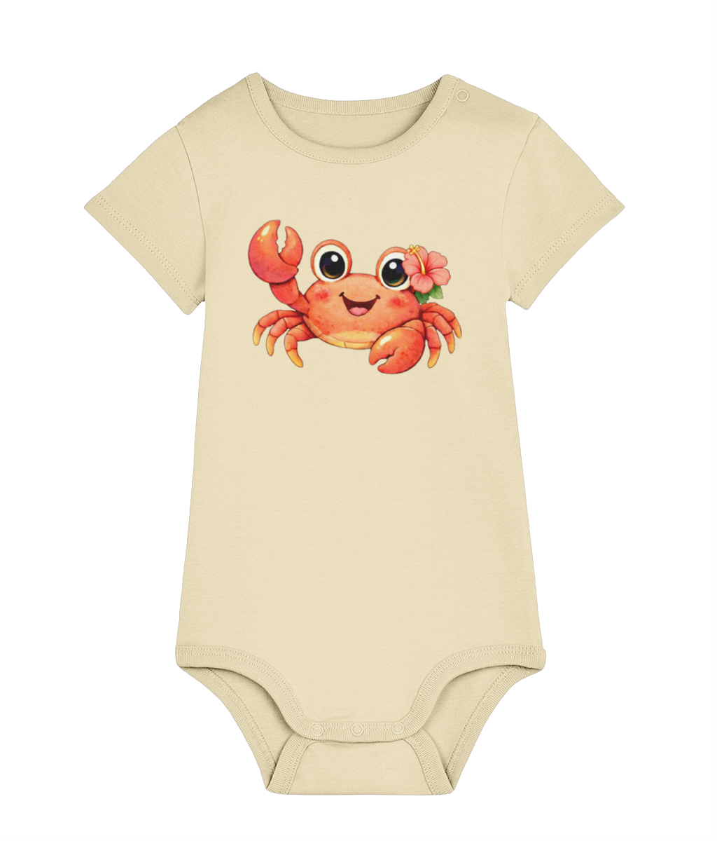 Buttery yellow baby organic cotton bodysuit by Mama Hawaii