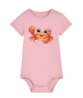 Pale pink Little Crab baby organic cotton bodysuit by Mama Hawaii